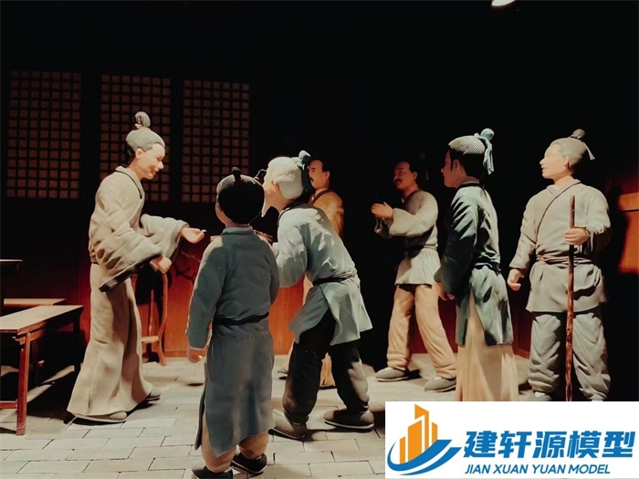 白塔喻侃压粮饷军场景