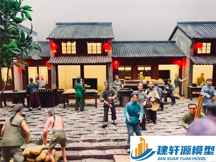 白塔香市微缩模型